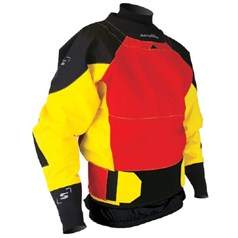 SANDILINE(サンディライン) ジャケットエキストリームドライ 4L ロングスリーブ レッド/イエロー/ブラック L アウトドア ウェアその他１ (40690)