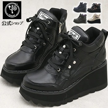 【公式SHOP特典キズ補修液付】 ヨースケ 厚底スニーカー レディース ハイカット 歩きやすい 7.2cm厚底 ウェッジソール