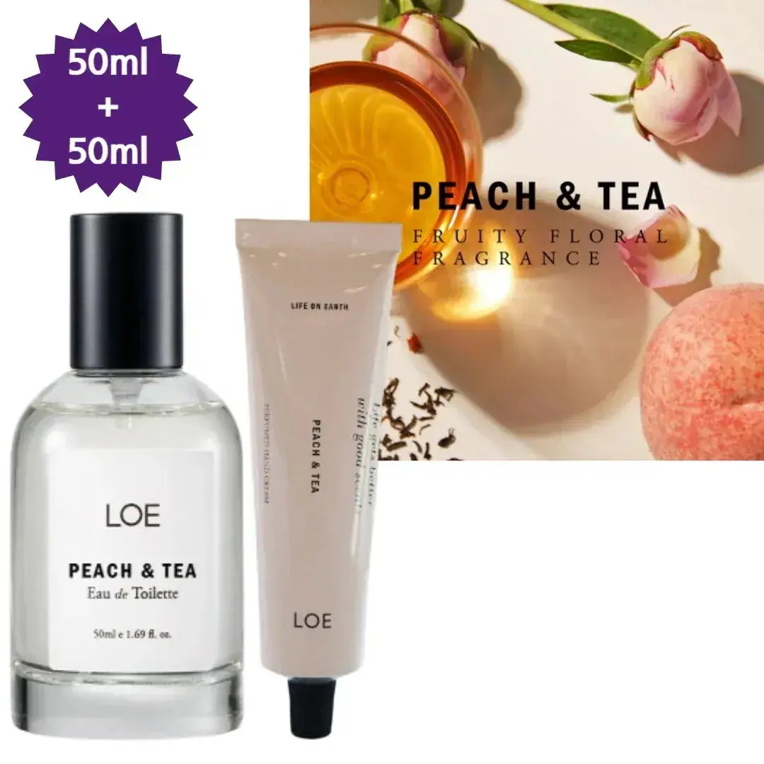 【正規品/TXTヨンジュン,スビンpick】PEACH & TEAピッチアンチ/香水EDT 50ml+パフュームドハンドクリーム50ml/桃香/デパート化粧品/韓国コスメ