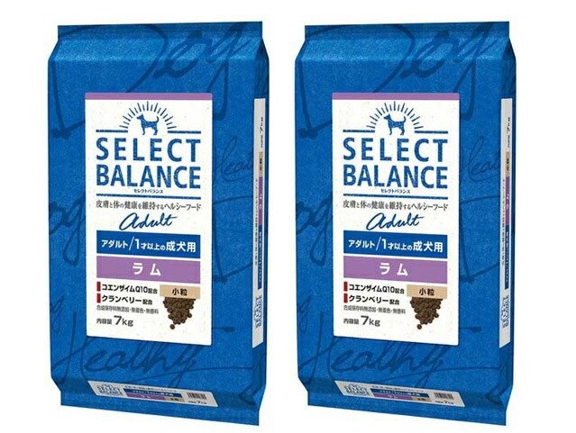 セレクトバランス アダルト ラム 小粒 １才以上の成犬用 7kg 2個セット