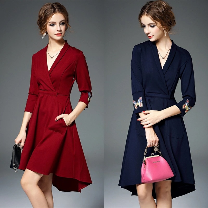 ドレス ワンピース 大きいサイズ 二次会 フォーマル ミディアム ロング ミニ ミニドレス ショート シンプル 上品 半袖 長袖 七分袖 袖付き 膝丈 パーティドレス レディースファッション