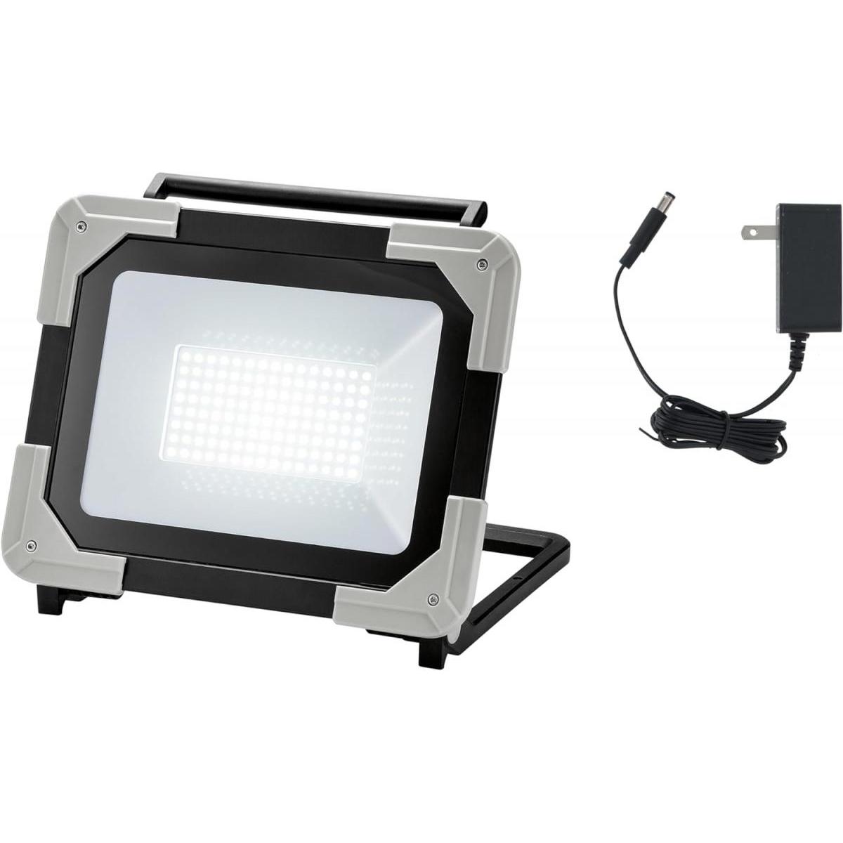 高儀 EARTH MAN 薄型 LED ワークライト 50W WLT-50LiA 薄型 コンパクト 防じん 防水 IP65 充電式 広角 明るさ3段階 作業灯 ライト アー