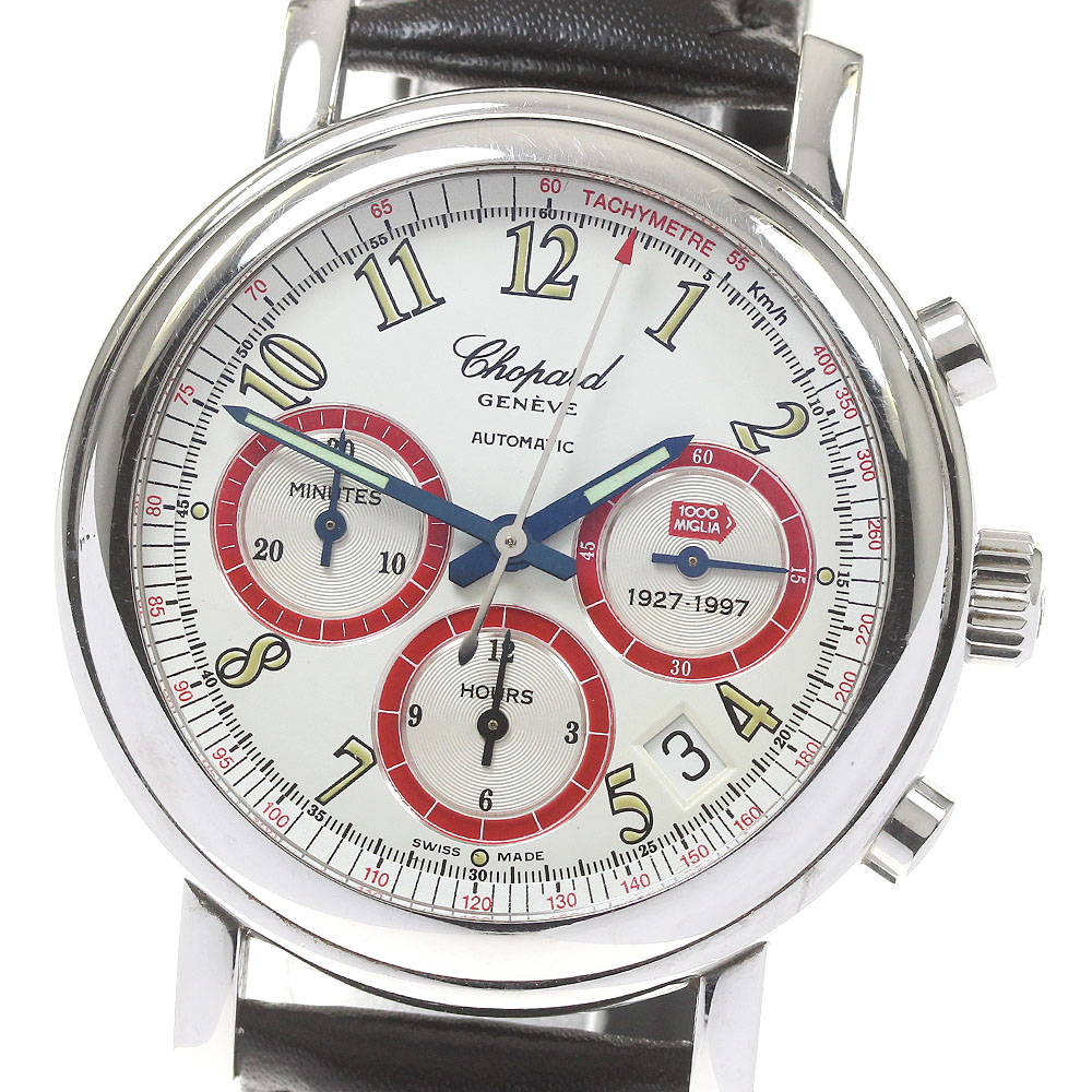 訳あり ショパール Chopard 16/8316 ミッレミリア クロノグラフ 自動巻き メンズ 保証書付き_808378【中古】