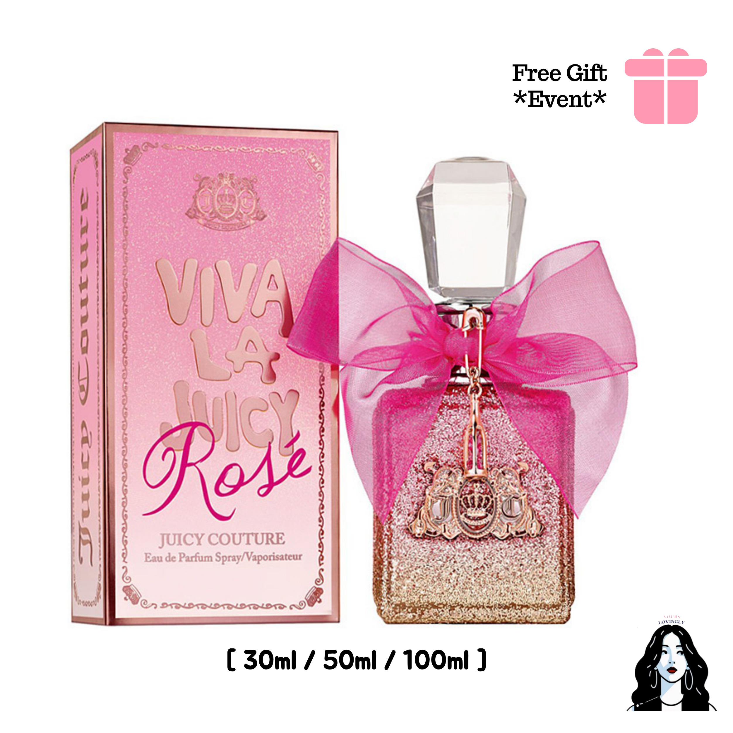 [HOT] VIVA LA JUICY ROSE EDP 30ml/ 50ml/ 100ml サンコム 甘い スパークリング ロゼ シャンパンの香り/ 夏おすすめ香水/ 彼女プレゼント