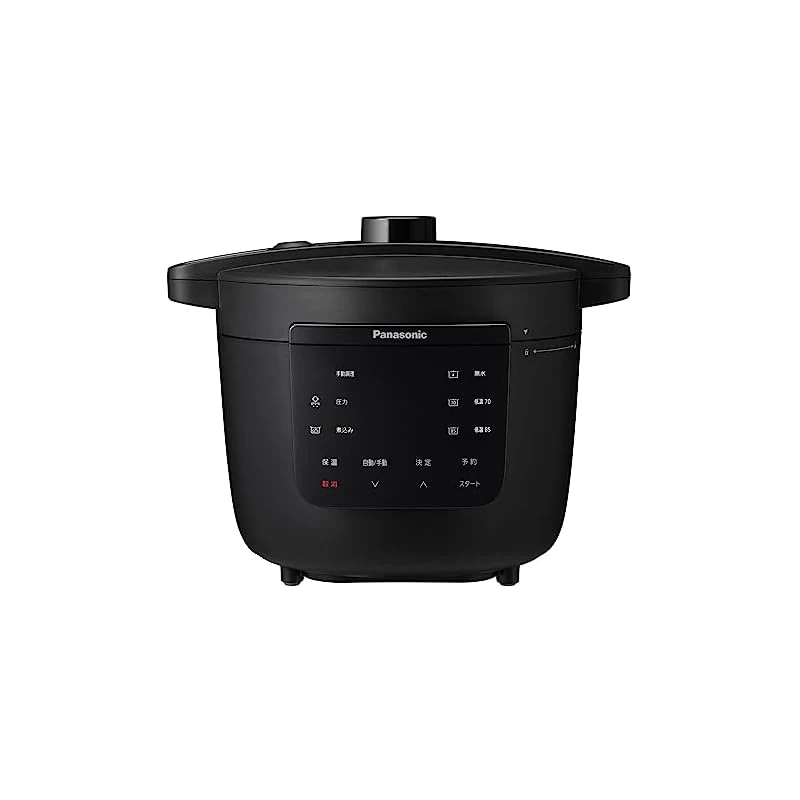 【即納】パナソニック 電気圧力鍋 3.9L 最大6人分 圧力/低温/無水/煮込/自動調理 レシピブック付 温度過昇防止ふた開閉検知機能付き NF-PC400-K