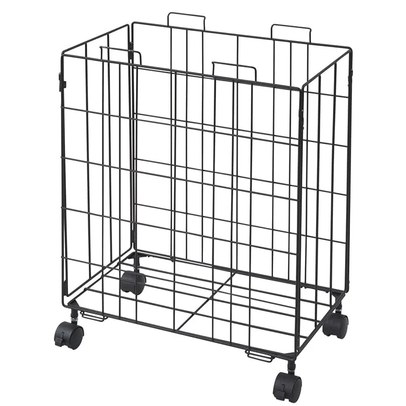 【即納】山善(YAMAZEN) ダストボックス キャスター付き ブラック SWDB-45(BK)