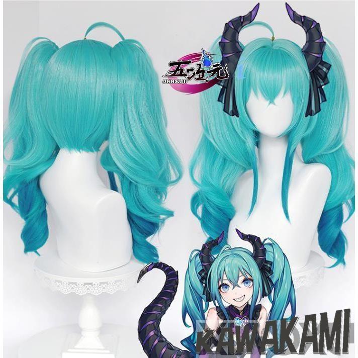 五次元 　ボーカロイド　コスプレ　初音ミク　 小悪魔 　ウィッグ1291
