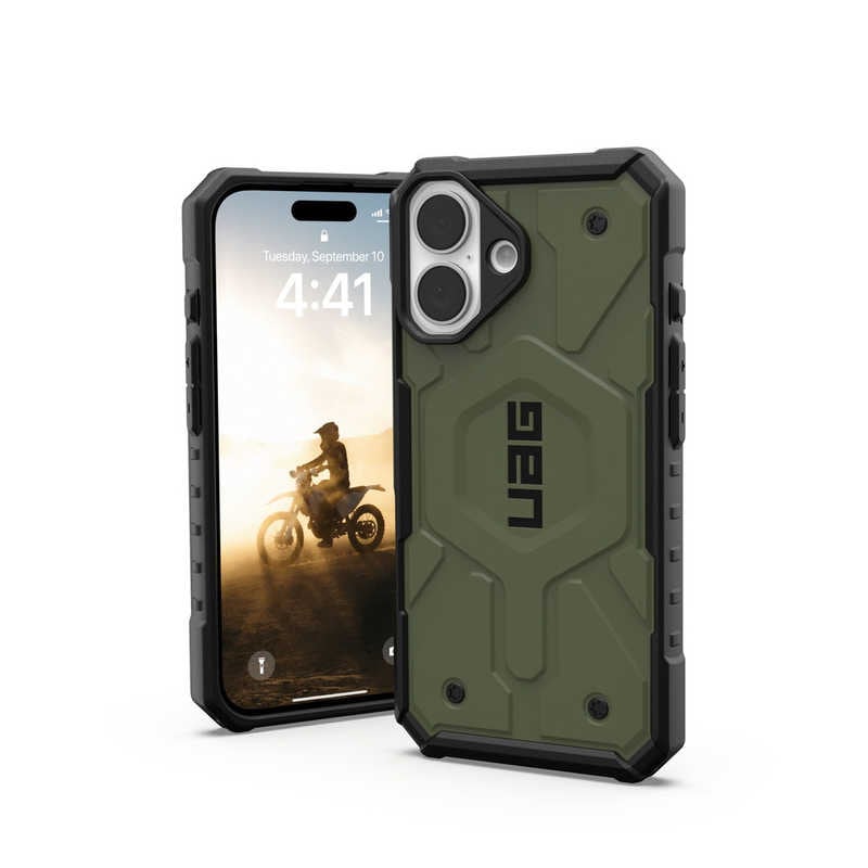UAG　iPhone 16 耐衝撃ケース MAGSAFE対応 PATHFINDER オリーブ　UAG-IPH24MB-MS-OL