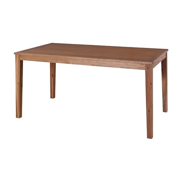 【送料込】 木製ダイニングテーブル/リビングテーブル 幅150cm奥行80cm アルンダ アカシア材オイル仕上げ テーブル