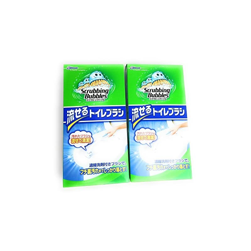 【まとめ買い】ジョンソン　シャット流せるトイレブラシ本体 2セット