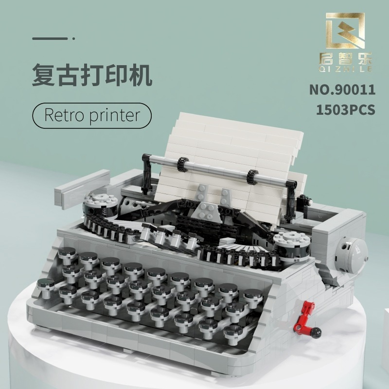 ライトなし启智乐 ヨーロピアンレトロタイプの小型知育組み立て玩具モデル装飾品