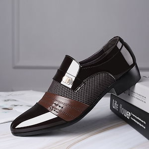 新しい紳士靴革靴紳士カジュアル靴ビジネスフォーマル靴ラージサイズ百合婚靴