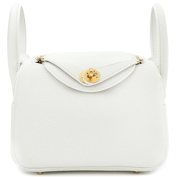 エルメス HERMES ショルダーバッグ リンディ ミニ 20 トリヨンクレマンス ニューホワイト ゴールド金具 新品 未使用 白 B刻印（2023年製） 【箱】【中古】