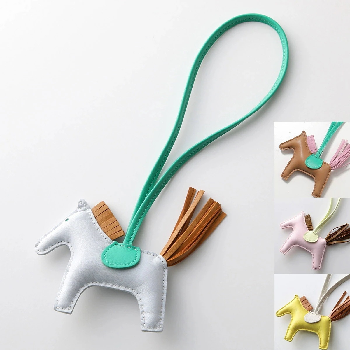 HERMES エルメス チャーム ロデオ RODEO PM H064929CA アニョーミロ レディース レザー ホルダー バッグチャーム カラー8色