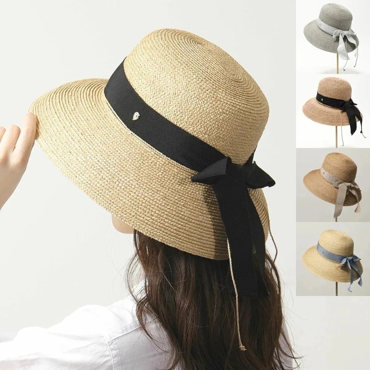 HELEN KAMINSKI ヘレンカミンスキー ラフィアハット NEWPORT SB MD レディース ハット リボン 麦わら 帽子 UPF50+ カラー5色 22,128円