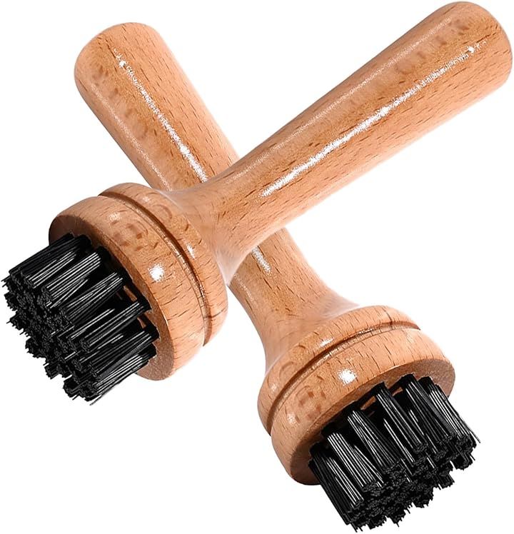 リベットブラシ 木製 起毛プレスブラシ ステッカー フィルム貼り 施工 凹凸 ブラッシング 2本セット