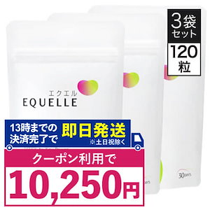 Qoo10] エクエル エクエル パウチ 120粒 3個セット