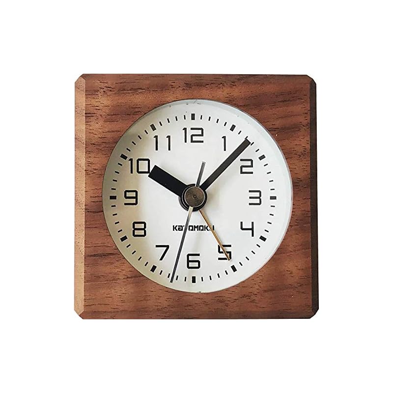 KATOMOKU Alarm Clock 7 ウォールナット km-100WA 目覚まし時計