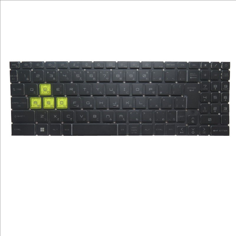 バックライトキーボードなしの限定版 互換 MSI Bravo 15 B5DD B5E B5ED B7ED C7UCX C7UDX C7VF C7VE C7VFK C7VEK 日語 JP ブラック