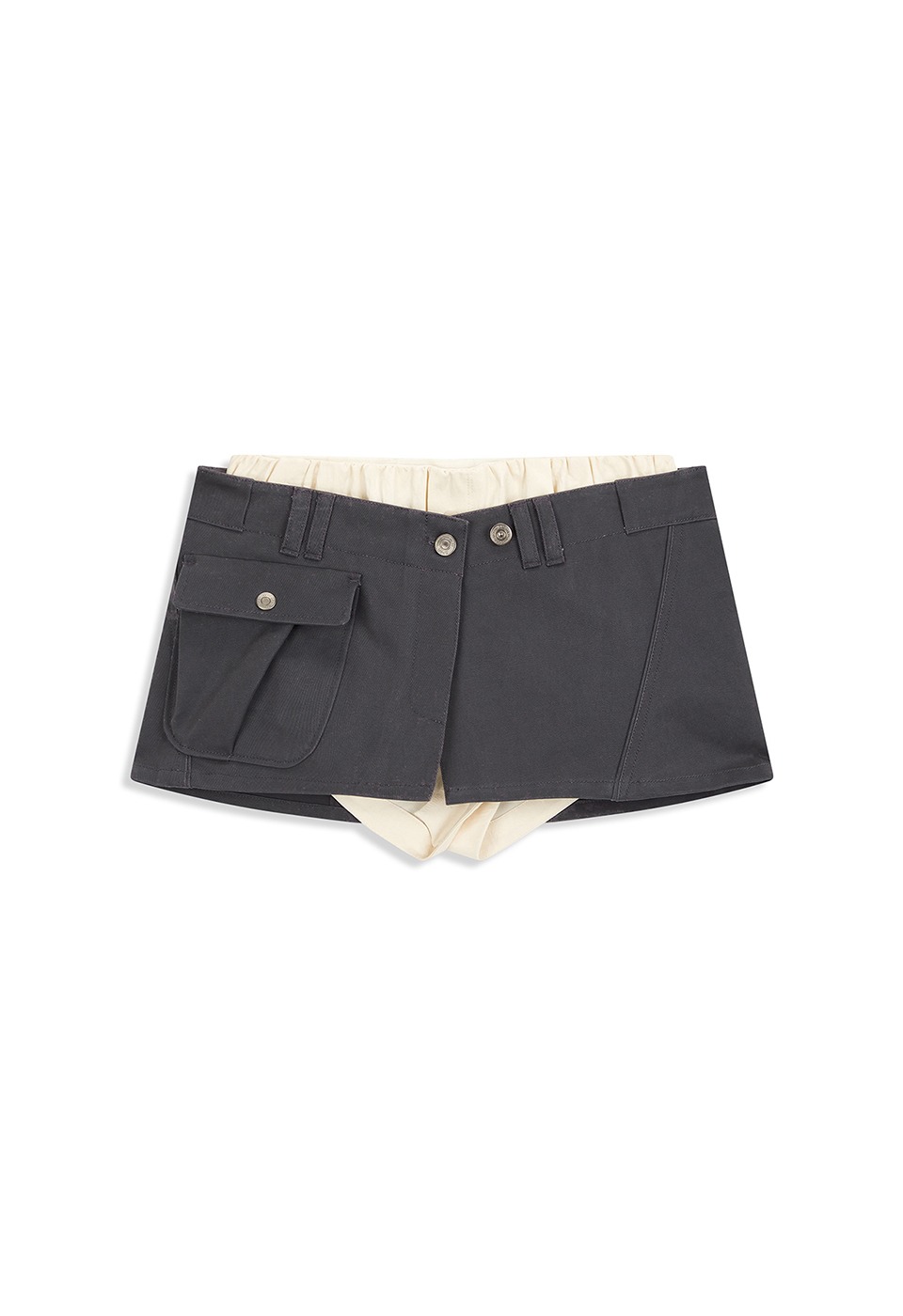 【OPEN Yy】 26SS CAMP MINISKIRT & BOXER SHORTS : BEIGE