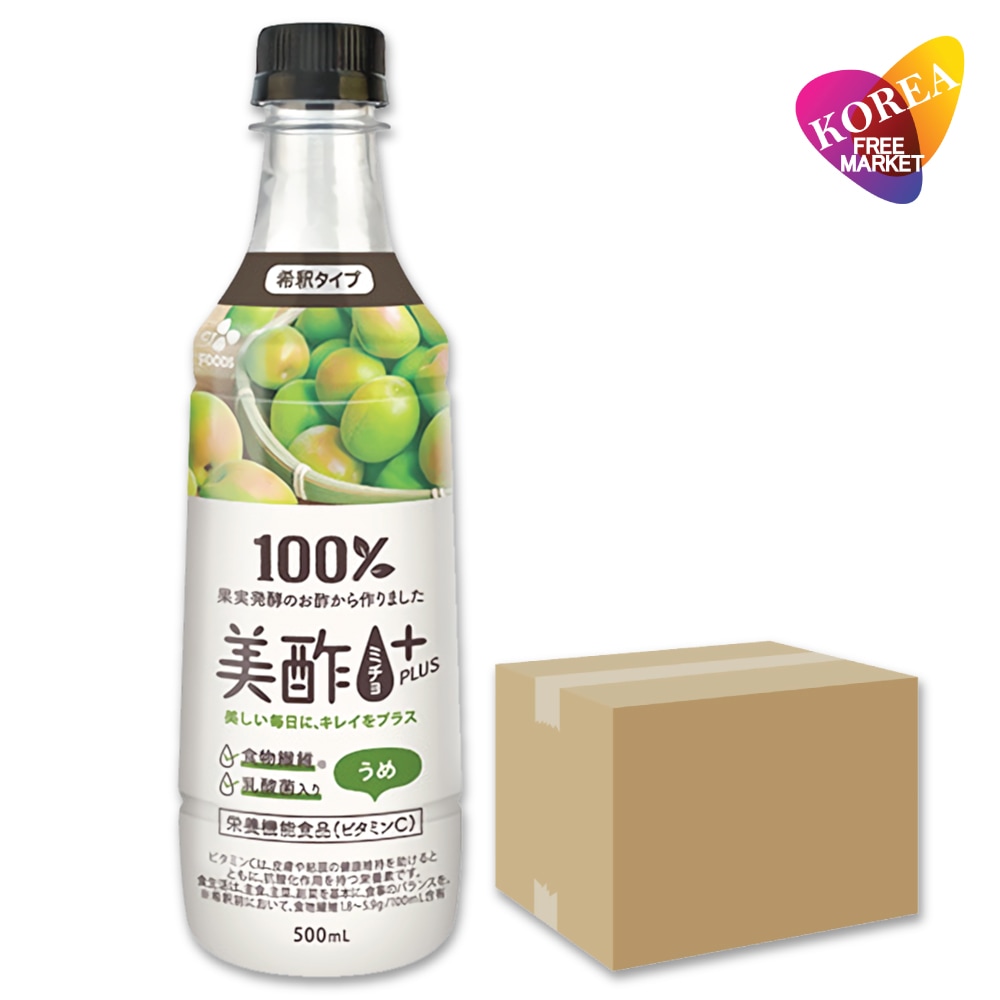 プラス ウメ 500ml 24本 箱売り 1BOX / CJ 韓国 ドリンク 果実酢 飲みやすい 飲むお酢 飲む お酢 果実 うめ 梅