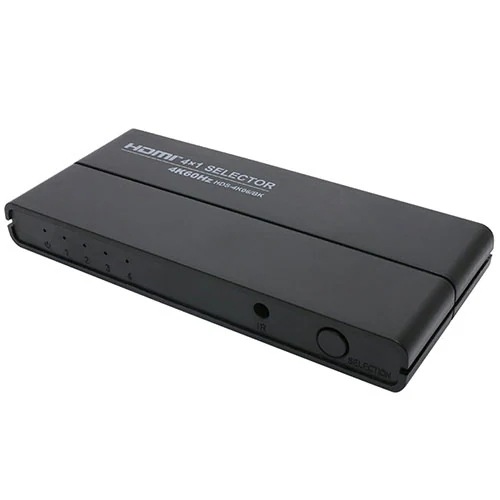 HDMI 4IN1OUTセレクタ 4K60P対応 リモコン付