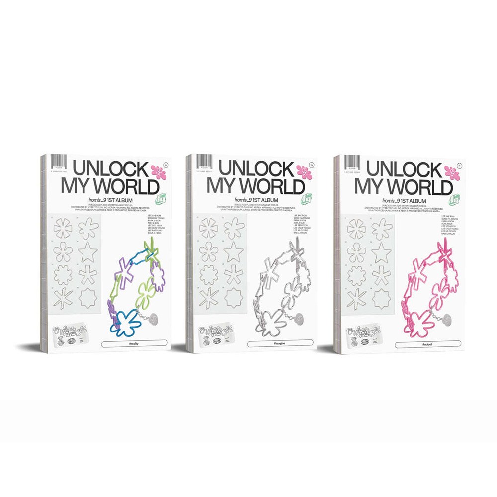プロミスナインアルバム正規1集 Unlock My World Photobook フォトブック3種セット
