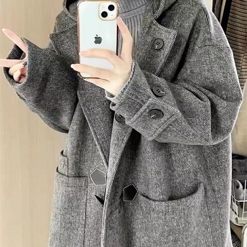 秋冬 可愛らしい ジャケット トレンド アウター レディース トレンチコート チェスターコート