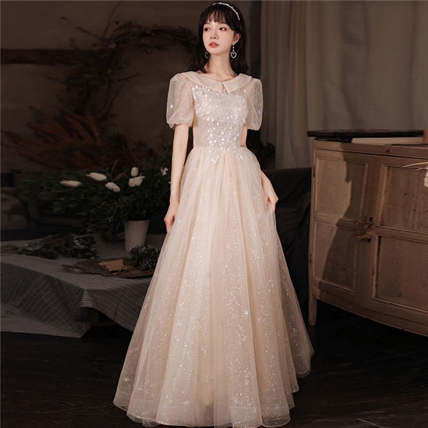 ロングドレス 花嫁 お呼ばれ 上品ワンピース Aライン パーティードレス 結婚式 ウエディングドレス 披露宴 大人 大きいサイズ 演奏会 発表会 エレガント 女子会 優雅 同窓会 ファスナー ピンク色