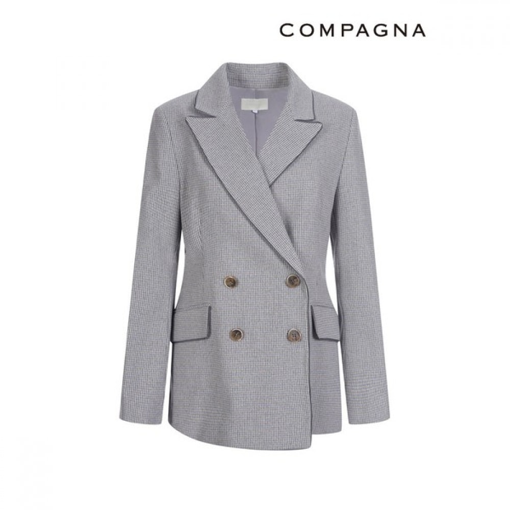[カンパニア] ザンチェックダブルボタンジャケット_CACS2-WJK160
