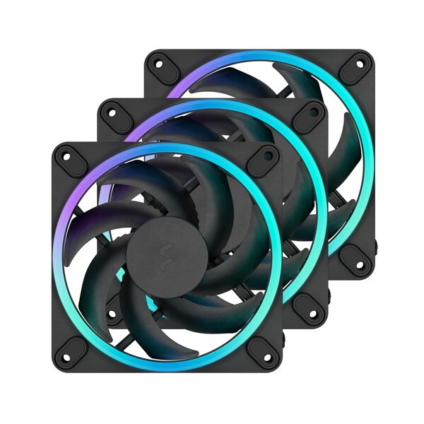 Fractal Design FD-F-MR1-1203 ブラック Momentum 12 RGB3-packBlack ケースファン