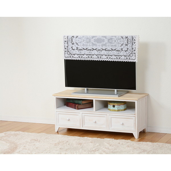 MTV-5273NAW　TV台 アンティークホワイト メーカー直送
