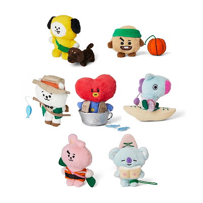 Qoo10] BT21 ピクニックミニ人形 ミニぬいぐるみ ミニ : おもちゃ・知育