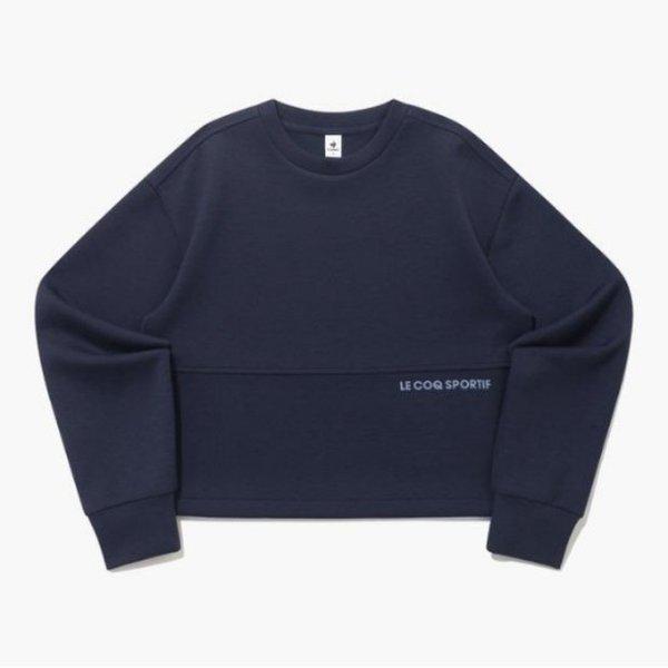 長袖Tシャツ JQS QQ122LFS11-DNV ウィメンズ クッション地 スウェットシャツ / ダークネイビー