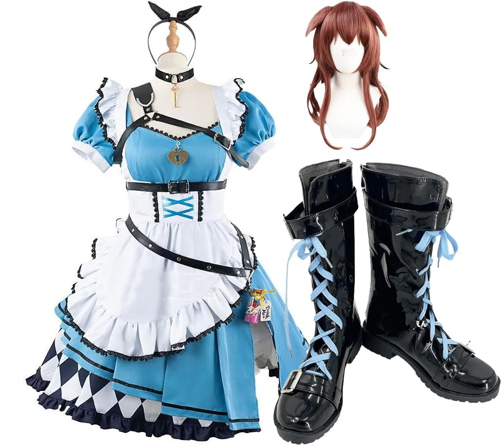 戌神ころね アリス衣装 新衣装 バーチャルYouTuber VTuber コスプレ衣装 ウィッグ 靴 追加可能