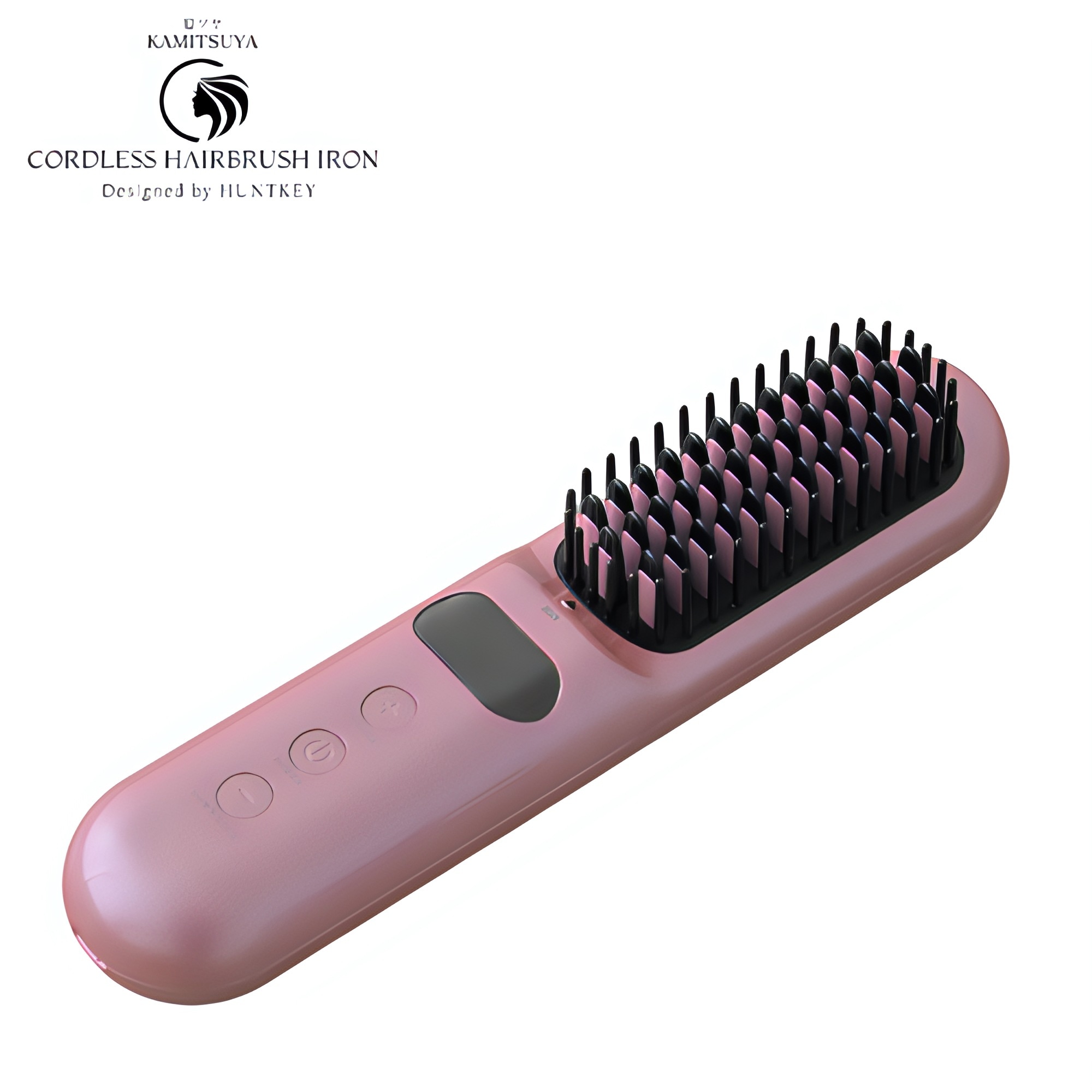 髪ツヤ コードレス ヘアブラシアイロン(出荷検査のため開封しています未使用品）