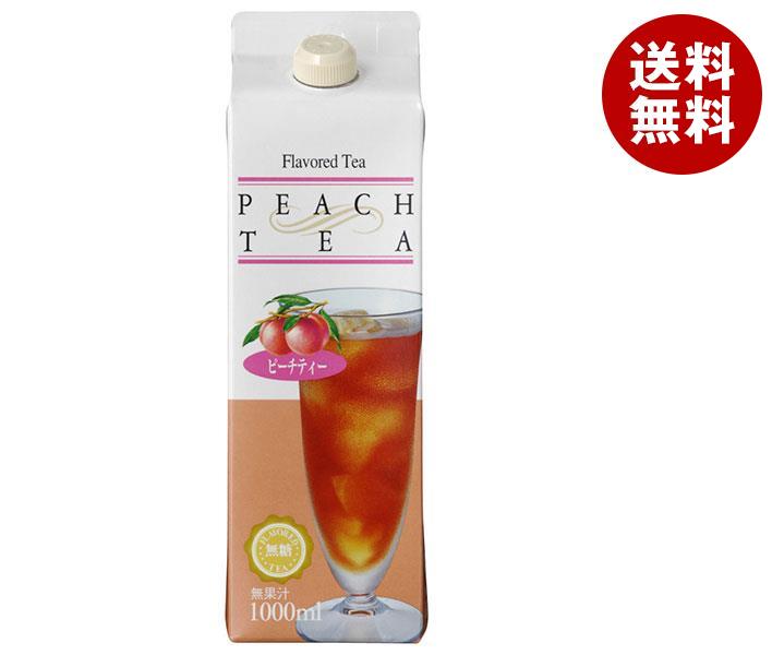 ジーエスフード GS ピーチティー 無糖 1000ml紙パック＊12本入＊(2ケース)