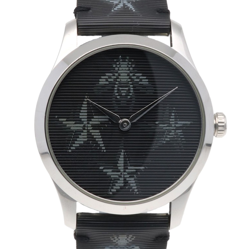 グッチ Gタイムレス 腕時計 ステンレススチール 126.4 クオーツ 1年保証 GUCCI 中古 美品