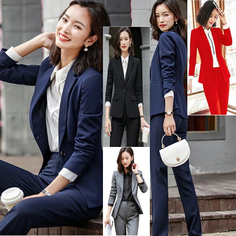 凄く人気がある 4color パンツスーツ スーツ レディース セットアップ スーツセット 洗える ビジネススーツ リクルートスーツ フォーマルスーツ ジャケット+シャツ+パンツ/スカート 3点セット