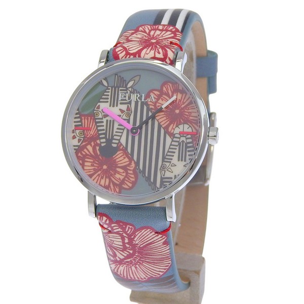 フルラ 腕時計 レディース SS×レザー グレー GIADA 33mm 2H GREY PRINTED DIAL R4251108510 FURLA