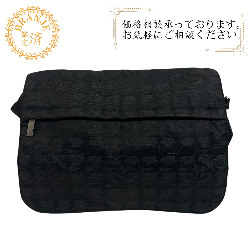 ニュートラベルライン ナイロン ショルダーバッグ ブラック ブランド