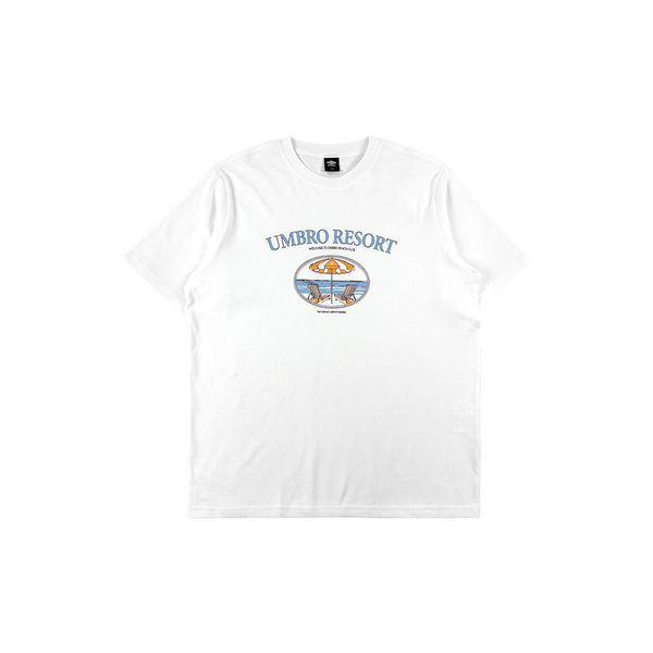 ビーチクラブアーチレタリンググラフィック半袖Tシャツ UQ223CRS51_P418500545