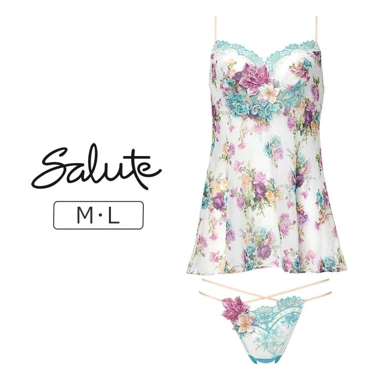 ワコール サルート 13G セットアップ(キャミ＋Ｔバック) M/L DTJ213