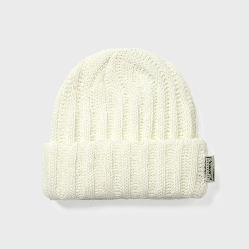 ディス・イズ・ネヴァー・ザットローゲージリブビーニーオフホワイト