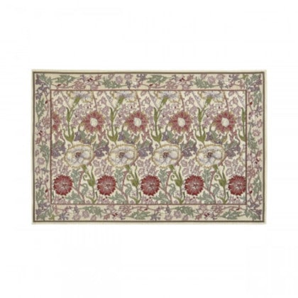 川島織物セルコン Morris Design Studio ピンクアンドローズ マット 約60×92cm FH1718A P ピンク