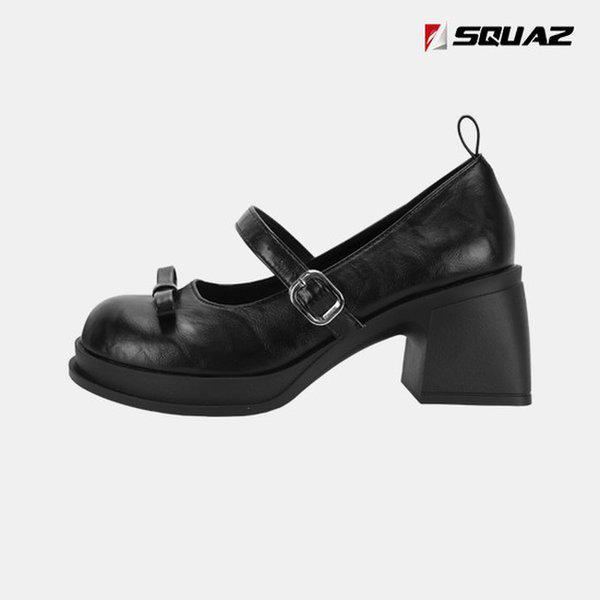 女性6.5cm厚底ローファーリボンメリージェーンシューズSSS716