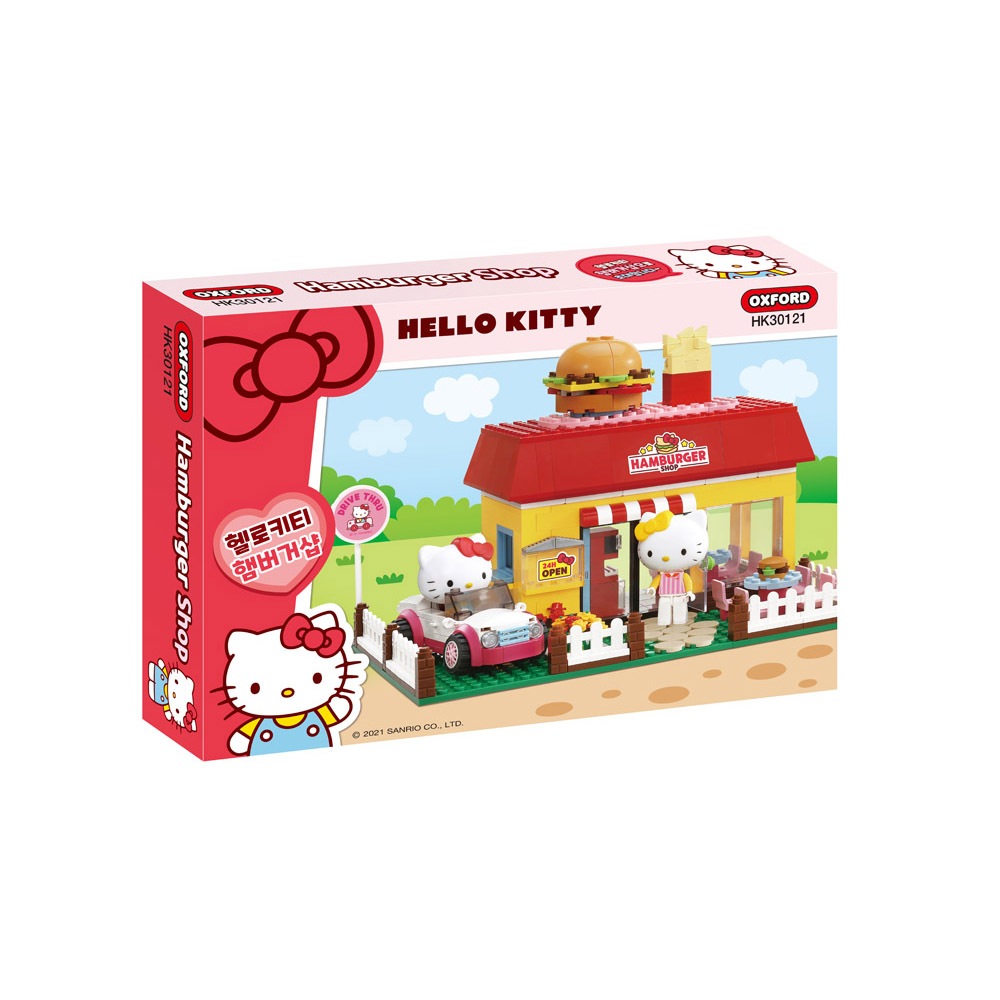 オックスフォードサンリオハローキティハンバーガーショップブロック玩具5800 HK30121
