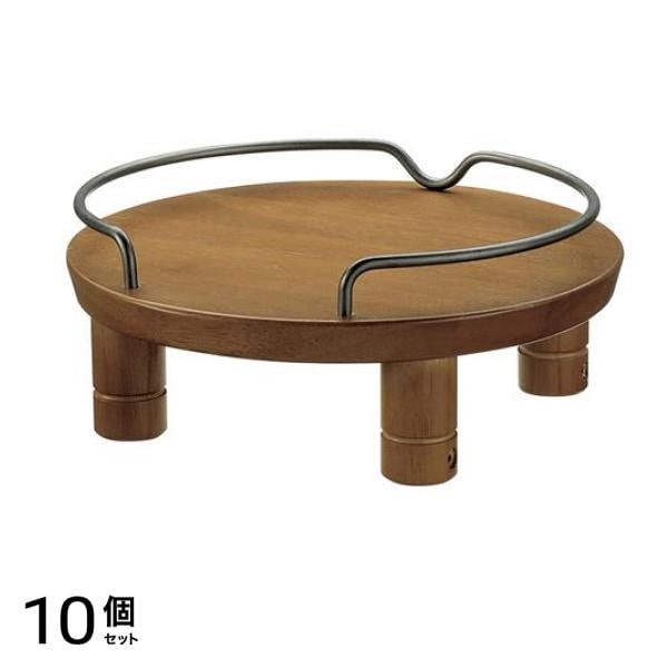 リッチェル ペット用木製テーブル シングル 超小型犬・小型犬用 1台入 (ブラウン) 10個セット