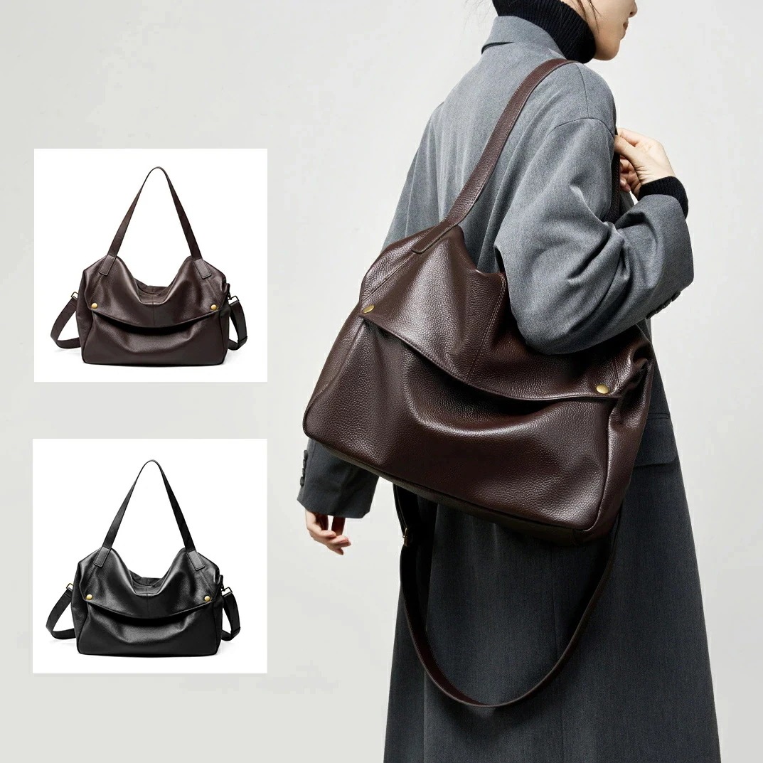 現品/優良商品レディース トートバッグ 本革 牛革 容量 3way ショルダー 斜め掛け 手提げ 2026冬 新作 柔らかいレザー 通勤 通学 カジュアルバッ