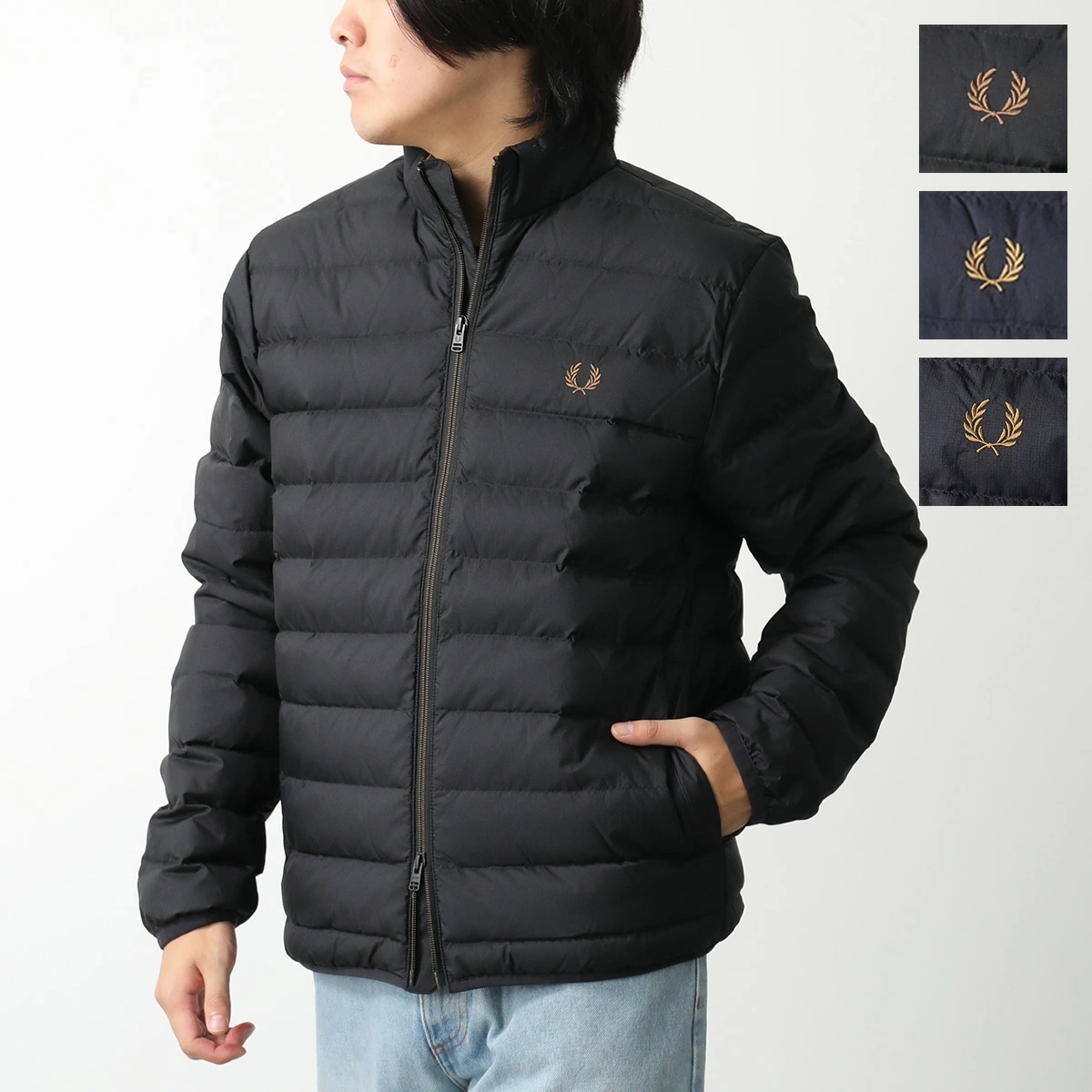 FRED PERRY フレッドペリー ジャケット INSULATED JACKET J4564 メンズ 中綿 アウター スタンドカラー ローレルリース刺繍 カラー3色